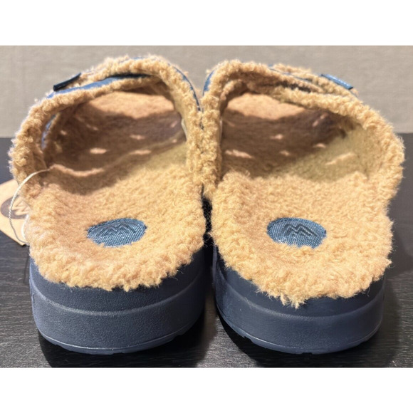 MALIBU SANDALS Zuma LX Sherpa Nylon Rubber Blue Men's Size 13 Sandals - Picture 5 of 8